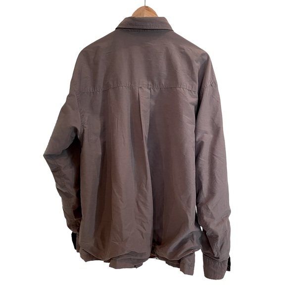 Vans Men’s Gray Button Front Fleece Lined Shacket Size L - Picture 2 of 6